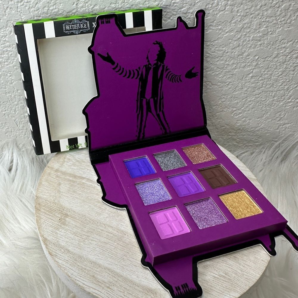 Makeup Revolution Beetlejuice Purple Themed 9-Color Eyeshadow Palette